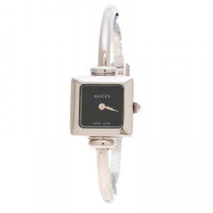 Gucci Black Stainless Steel 1900L Women's Wristwatch 19 mm