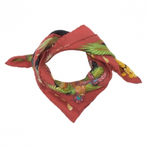 Pre Owned Hermes Mythiques Phoenix Silk Twill Square Scarf
