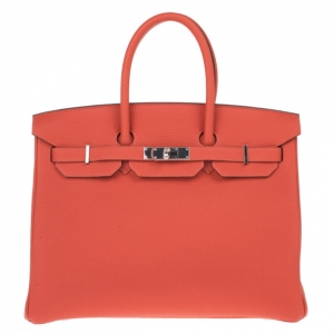 Hermes Geranium Birkin Bag 35