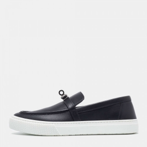 Hermes Black Leather Game Sneakers Size 37
