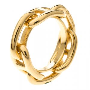 Pre Owned Hermes Regate Gold Plated Scarf Ring