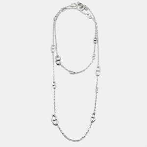 Pre Owned Hermes  Farandole Sterling Silver Long Necklace