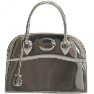 Pre Owned Hermes Bolide Sterling Silver Silver Pill Case
