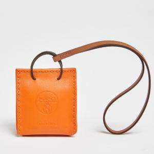 Pre Owned Hermes Milo Leather Shopping Bag Charm