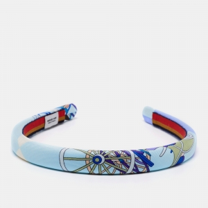 Hermes Blue Voitures Exquises Elsa Headband