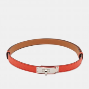 Pre Owned Hermès Bougainvillier Epsom Leather Kelly Belt 