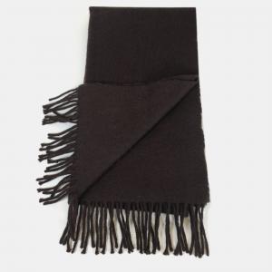 Hermes Brown Cashmere Scarf