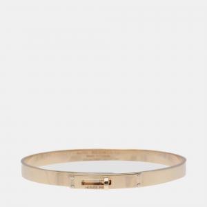Hermes Kelly PM 18K Rose Gold and Diamond Bangle
