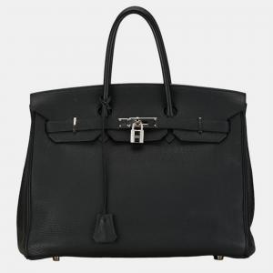 Hermes Black Togo Leather Birkin 30 Bag