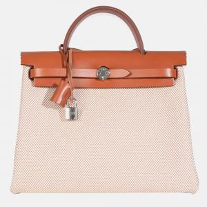 Hermes  Herbag Zip PM 31 Ecru Naturel Viking Fauve Hunter Bag
