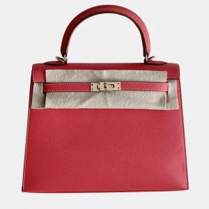 Pre Owned Hermes Kelly 25 Jaipur Pink Epsom Leather Light Gold Hardware