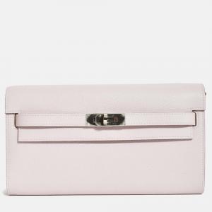 Pre Owned Hermes 2024 'Mauve Pale' Epsom Leather 'To Go' Crossbody