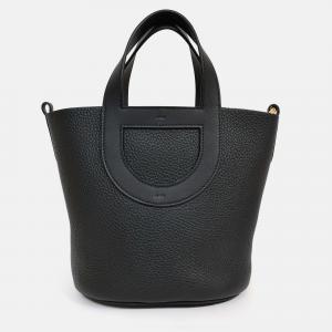 Pre Owned Hermes 2022 Black Clemence & Swift Leather 'In The Loop' 18