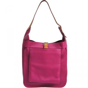 Pre Owned Hermes Two Tone Taurillon Clemence Leather Marwari PM Bag