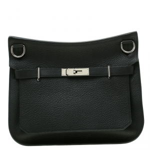 Hermes Black Togo Leather Jypsiere 28 Bag