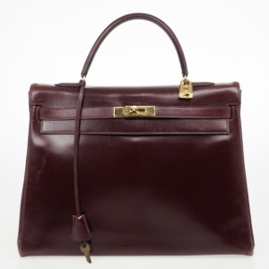 Hermes Dark Red 1981 Vintage Kelly Bag 