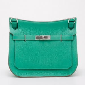 Hermes Menthe Taurillon Leather Sac Jypsiere Messenger Bag