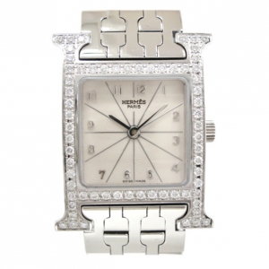 Hermes Cream Stainless Steel H Women's Wristwatch 22MM