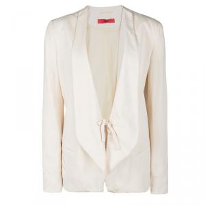 Hugo Boss Beige Front Tie Detail Anilli Blazer M