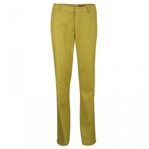 Hugo By Hugo Boss Yellow Wool Hinass Tailored Trousers M