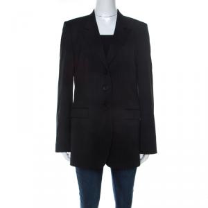 Hugo Boss Black Wool Pin Stripe Classic Tailored Blazer L