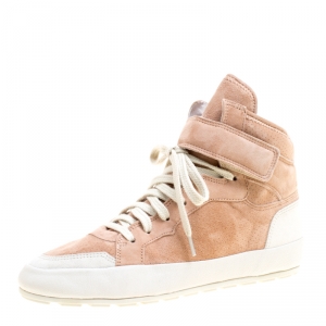 Pre Owned Isabel Marant Blush Pink Suede Bessy High Top Sneakers Size 38