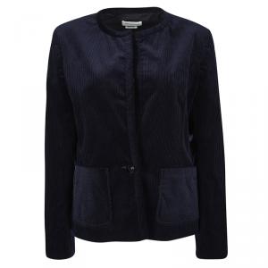 Isabel Marant Etoile Navy Blue Velvet Textured Jacket M