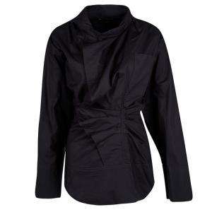 Isabel Marant Navy Blue Cotton Draped Jacket S