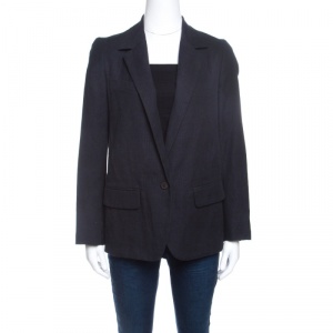 Isabel Marant Etoile Dark Grey Herringbone Weave Blazer M