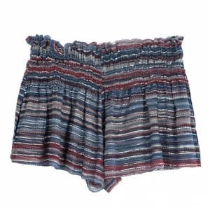 Isabel Marant Smocked Silk Chiffon Culottes S
