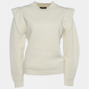 Isabel Marant Ecru Cashmere Wool Bolton Jumper S