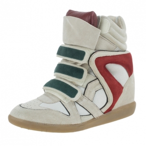 Pre Owned Isabel Marant Grey Bekett Wedge Sneakers Size 40