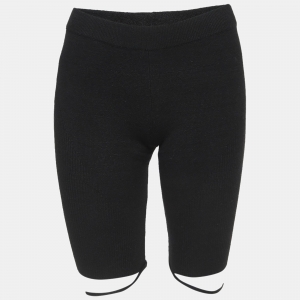 Jacquemus Black Rib Knit Shorts XS
