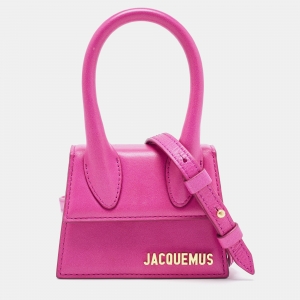 Jacquemus Pink Leather Mini Le Chiquito Bag