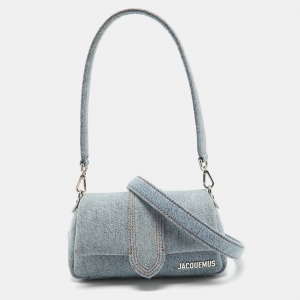 Jacquemus Blue Denim Le Bambino Shoulder Bag