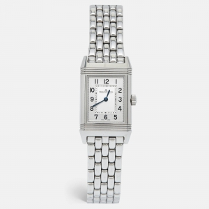 Jaeger-LeCoultre Silver Stainless Steel Reverso Q2618140 Women's Wristwatch 21 mm