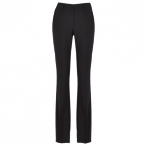 Jason Wu Black Wool Boot-Leg Trousers M