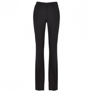 Jason Wu Black Wool Boot-Leg Trousers M