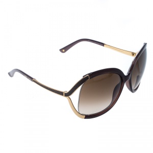 Jimmy Choo Brown/Brown Gradient Beatrix Oversize Sunglasses