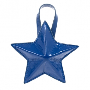 Jimmy Choo Blue Patent Star Pouch