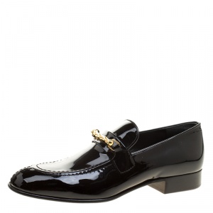 Joseph Black Patent Leather Loafers Size 37.5