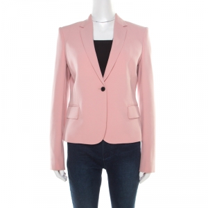 Joseph Blush Pink Stretch Crepe Jazz Blazer M