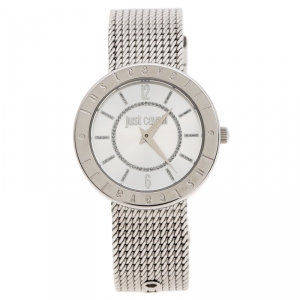 Just Cavalli Silver Stainless Steel 7253532503 Women's Wristwatch 34 mm