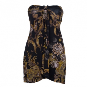 Just Cavalli Scarf Print Stretch Top M