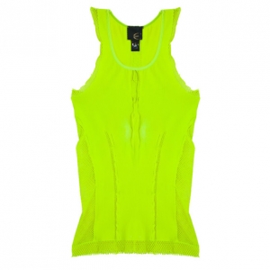 Pre Owned Just Cavalli Neon Stretch Top S