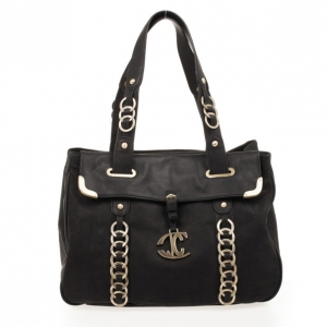 Just Cavalli Black Medium Leather Bag