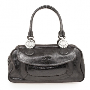Just Cavalli Grey Medium Leather Bag