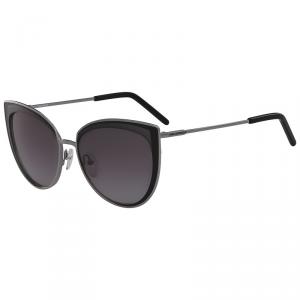 Karl Lagerfeld Shiny Gunmetal KL255S Cat Eye Sunglasses