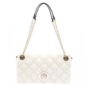 Kate Spade Cream Quilted Leather Astor Court Cynthia Shoulder Bag