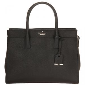 Pre Owned Kate Spade Black Leather Cameron Street Candace Satchel Bag